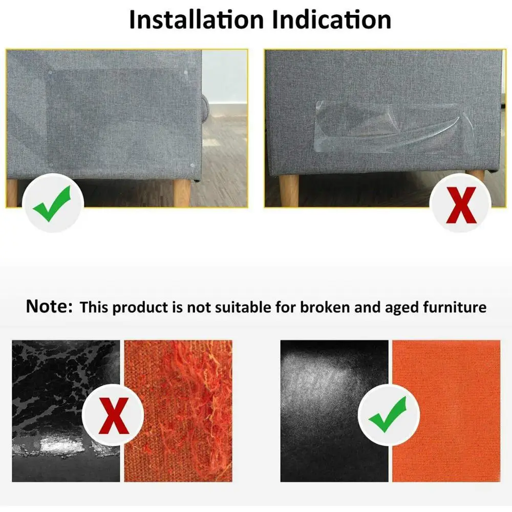 Cat Scratch Deterrent Tape, Furniture Scratch Guards,Pet Anti-Scratch Pads Furniture Protection for Sofa,Door, Walls,Car Seat
