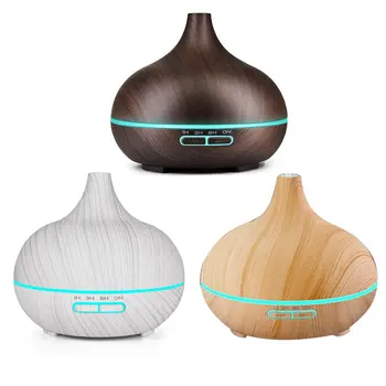

400Ml Wood Grain Aromatherapy Machine Tip Mouth Humidifier Diffuser Incense Burner Large Capacity Flavoring Machine