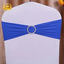 

Stretch Lycra Spandex Chair Covers Bands with Buckle Slider for Wedding Decorations Elastic Chair Sashes Bow
