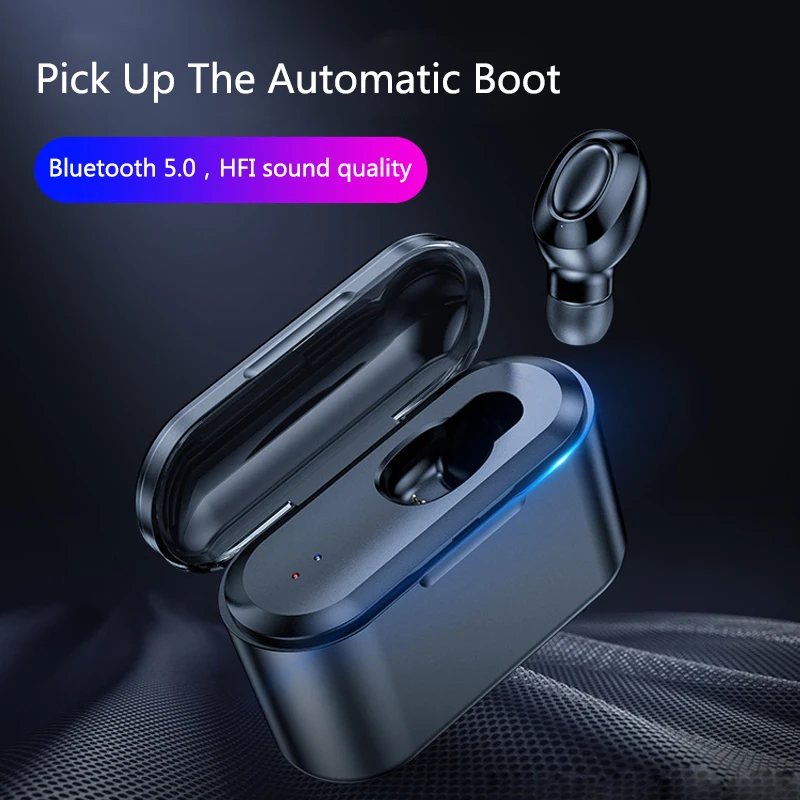 Bluetooth наушники настоящие беспроводные наушники 5,0 TWS наушники-вкладыши IPX5 Водонепроницаемая мини-гарнитура 3D стерео звук спортивный наушник