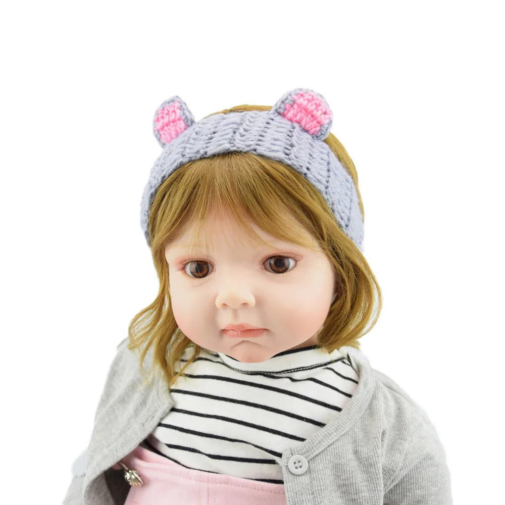 Cute Baby Headband kids rabbit ear knitted hairband woolen hair accessoriesToddler Headwear Hair Band Birthday Gift