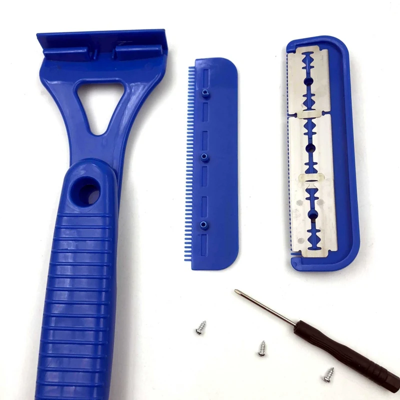 Men Safety Body Hair Shaver With 5 Blades Foldable Plastic Back Hair