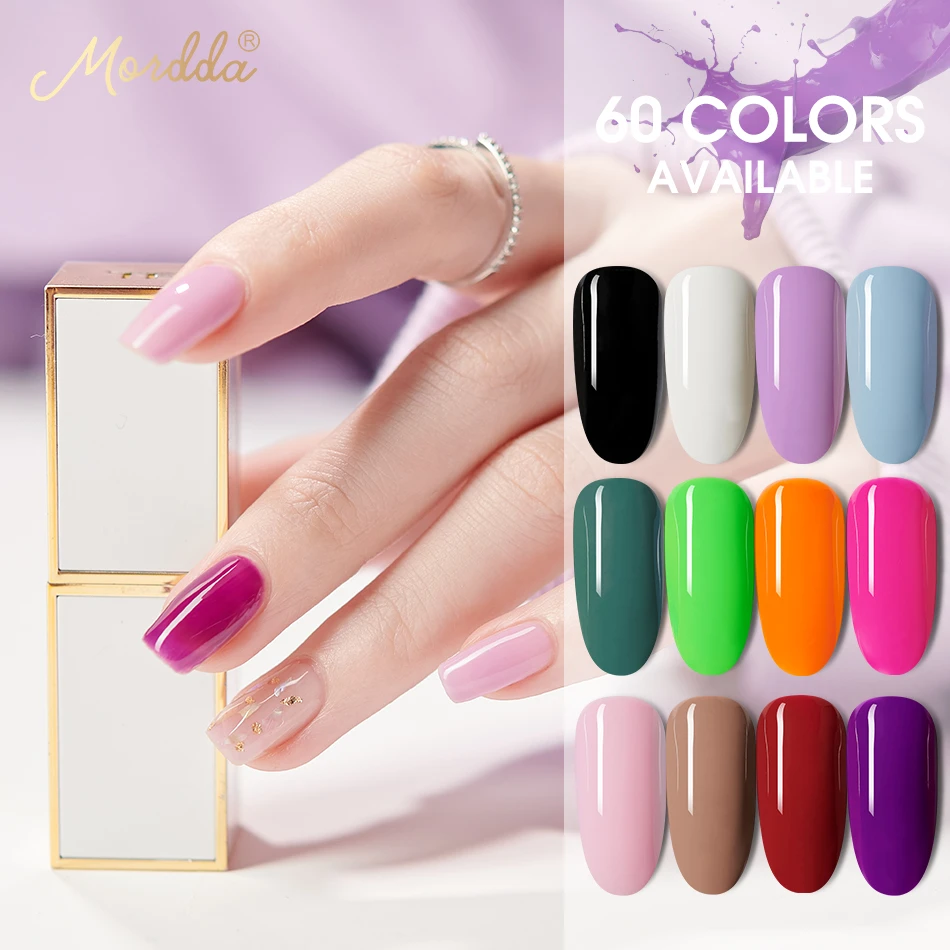 Mordda Gel Polish Soak Off Hybrid Varnish Uv Gel Nail Polish Set Semi Permanent Primer Top Base Coat Nail Art All For Manicure Nail Gel Aliexpress