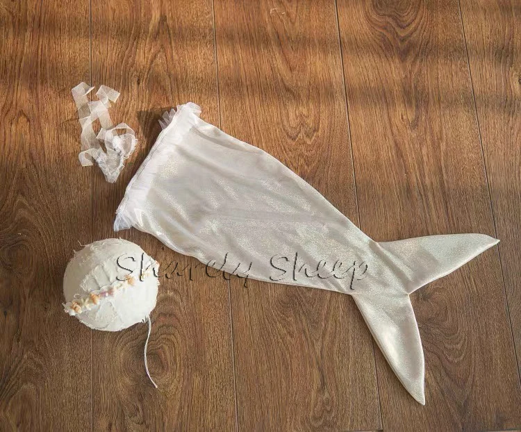 mermaid baby girl photo shoot