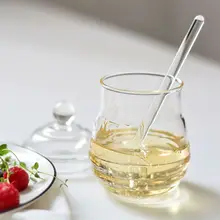 Банка для меда с ковшей и крышкой стеклянных улей, мед горшок для домашней кухни