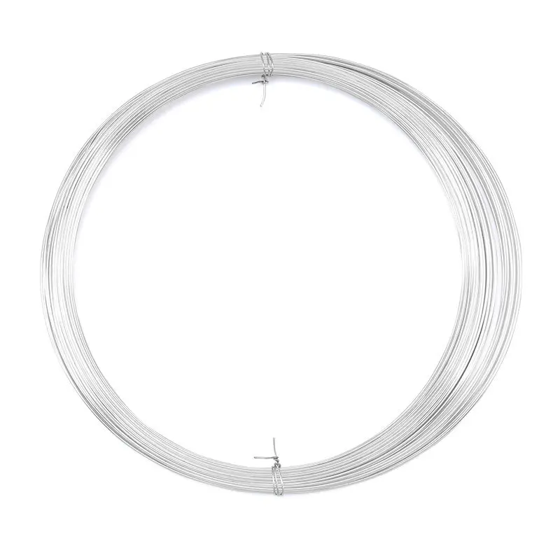 Fil Argent 925 Sterling Rond 1 Mm (calibre 18) Demi-dur - Longueur 1 Mètre - Pour Bijoux Et Sculpture