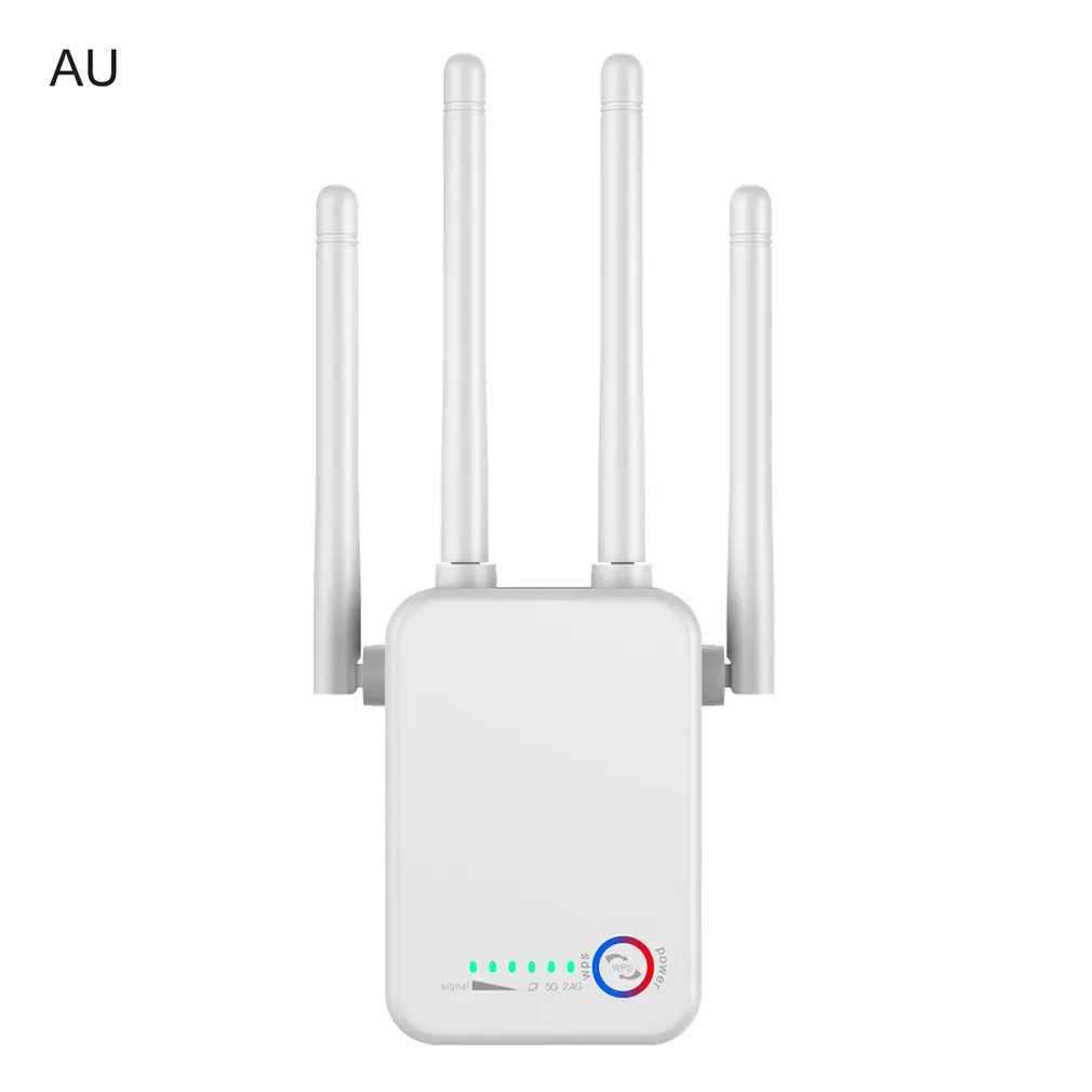 Wireless Router Wifi Repeater 1200Mbps Dual-Band 2.4G 5 GHZ 4 Antenna Signal Amplifier Long Range Extender Booster Access Point wifi hotspot amplifier Wireless Routers