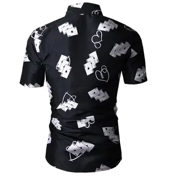 

Mens Hawaiian Shirt Male Casual camisa masculina Printed Beach Shirts Short Sleeve brand clothing Free Shipping Asian Size