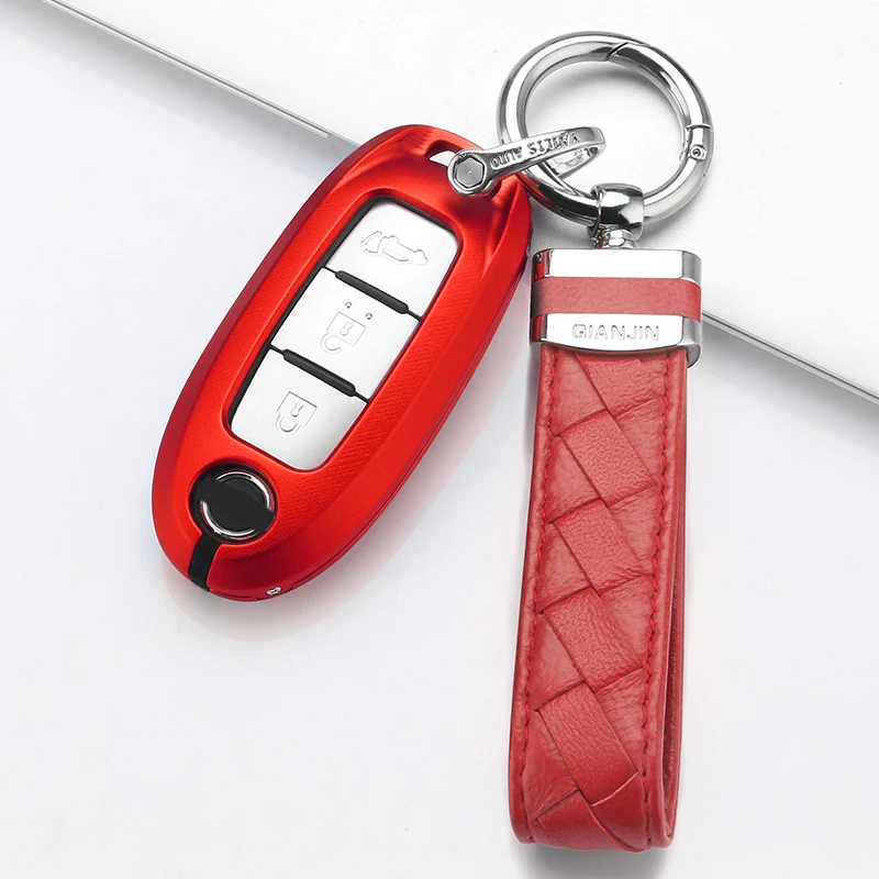 

Aluminium Alloy Car Key Case Cover For Nissan Qashqai J10 J11 X-Trail t31 t32 kicks Tiida Pathfinder Murano Note Juke Keychain
