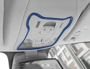 

Front Reading Light Cover Blue ABS Trim Circle Fit For Jeep Renegade 15-16 Car Trim Car Reading Light Trim