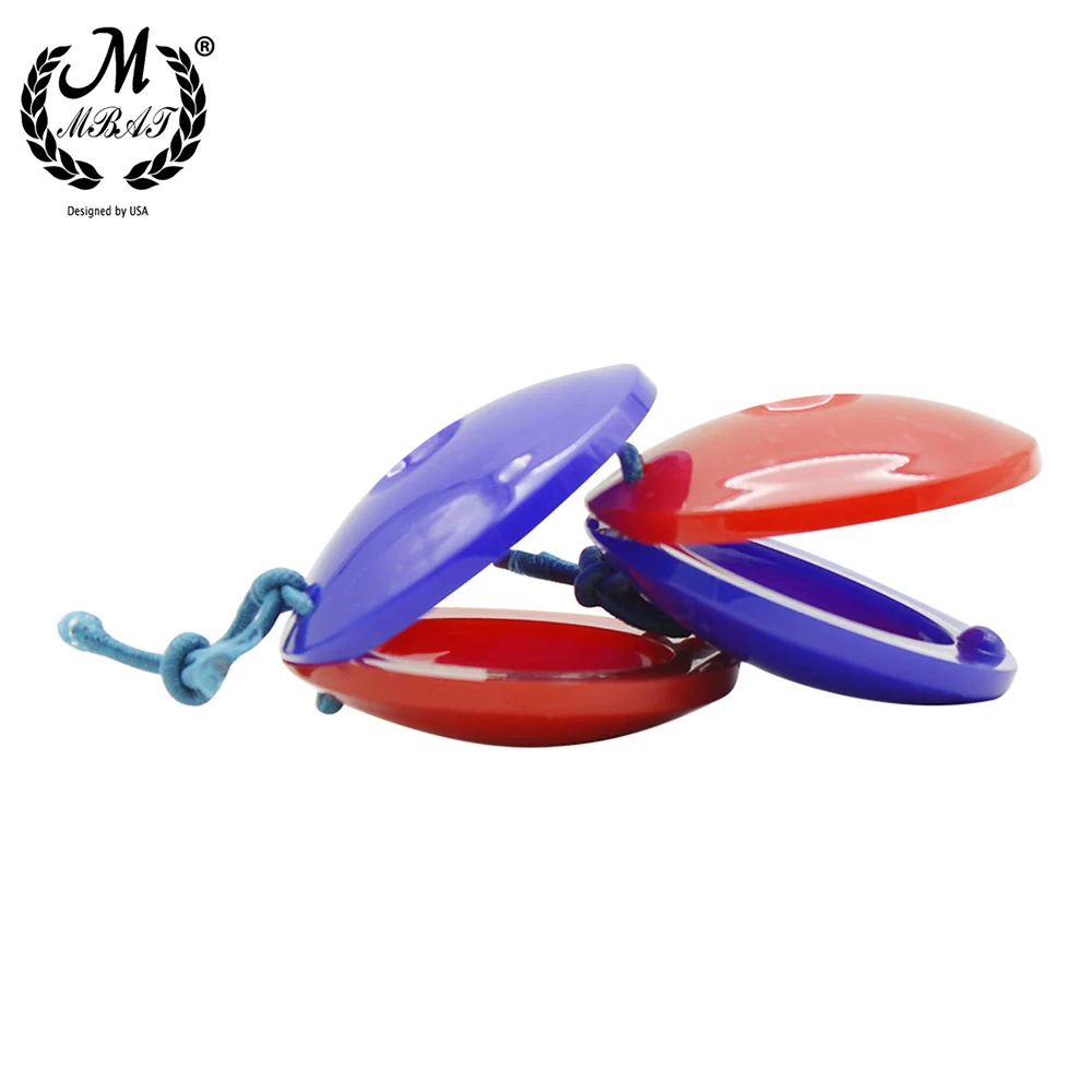 M MBAT 2Pcs Finger Castanets High Quality Percussion Instrument Musical Toys for Toddler Children Early Musical Education