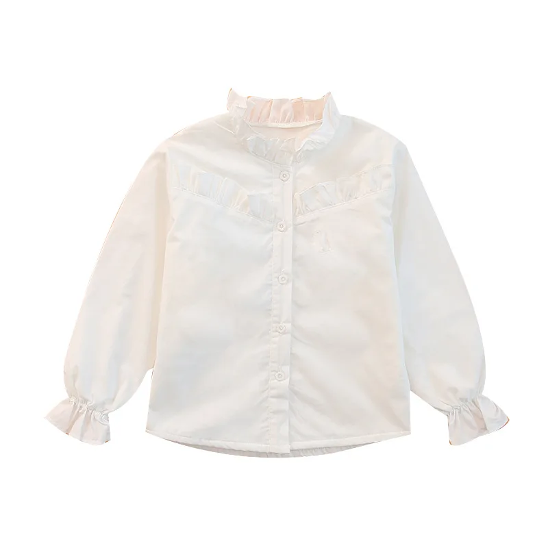 

Girls' Tops White Children's Shirts Children's Autumn Children's School Uniforms
