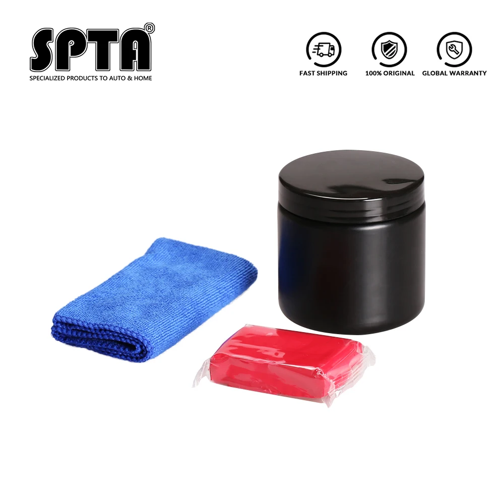 SPTA Car Wash Mud Set With Towel Auto Detailing Clean Clay Magic Mud for Car Washing and Cleaning Car Cleaning Set|Car Wash Mud| - AliExpress