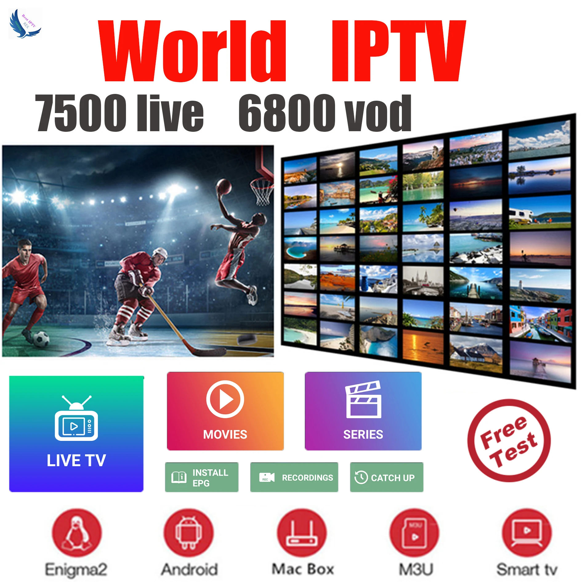 IP tv M3u подписка Ip tv Италия Великобритания немецкий Французский Испанский польша для smart Android Box Enigma2 Smart tv PC Linux