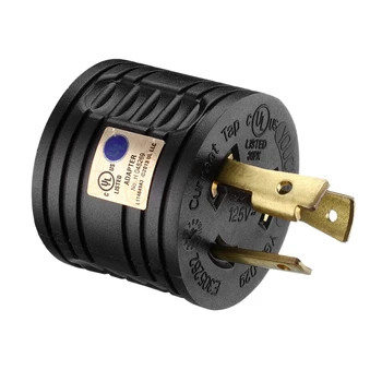 

RV Generator Adapter 3-Prong 30A Male To 30A Female RV Power Plug 125V RV Plug for Camper Motorhome Trailer L5-30P
