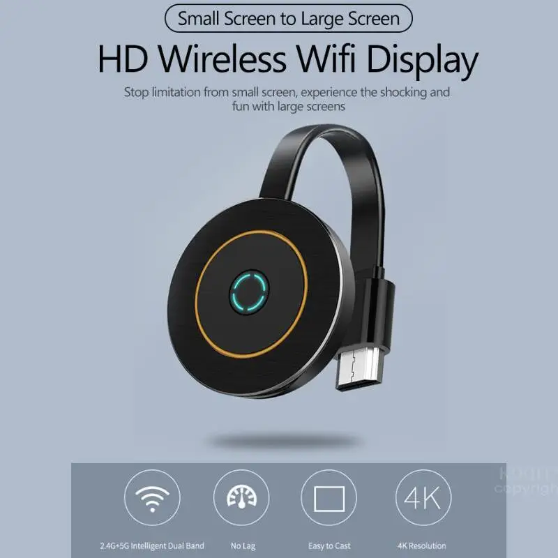 Fluxo de Mídia hd sem Fio Hdmi Wi-fi Display Receptor Hdtv Dongle Espelho Tela tv Vara Miracast Airplay Dlna Google Casa 5g 4 k - Image 4