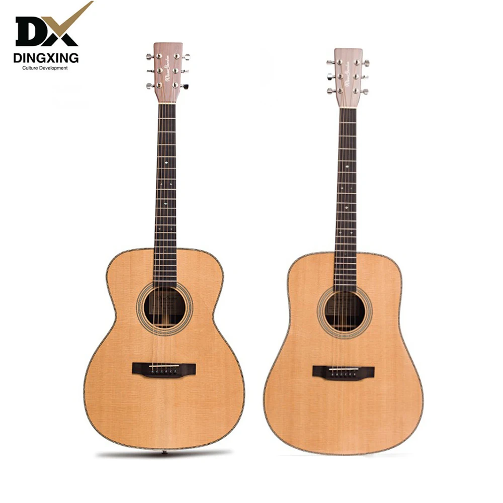 

Acoustic guitar All Solid wood Spruce top Professional 41 inch musical Stringed instruments steel string handmade guitarra china