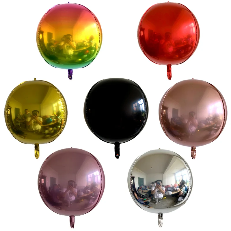 20pcs 22inch 4d Disco Metalic Balloons Laser Foil Balloon Wedding Decor