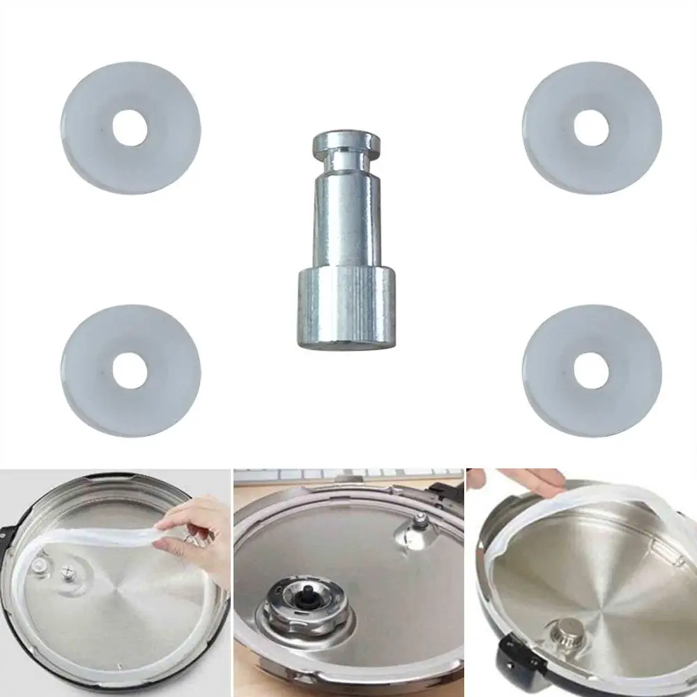 

Universal Replacement Floater and Sealer for Pressure Cookers For Kitchen 1 float valve + 4 sealing washers Kitchen Dining @30