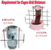 Automatic Pet Feeder Cage Hanging Bowl Water Bottle Food Container Dispenser For Puppy Cats Rabbit Birds Pet Feeding Product 4