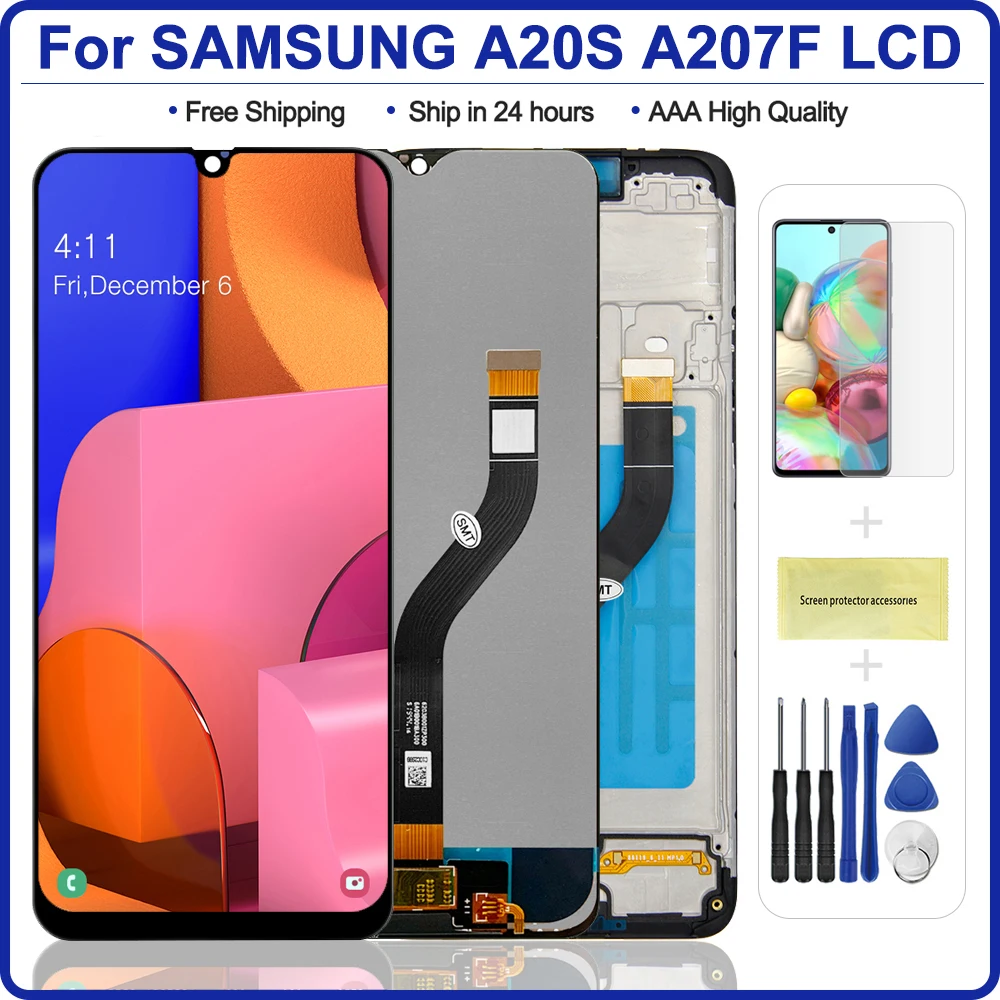 ЖК-дисплей 6 5 ''для Samsung galaxy A20s с сенсорным экраном и дигитайзером для A207 SM-A207F