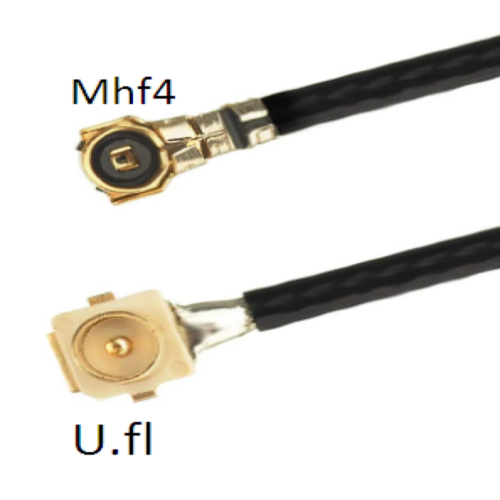 Ipx Ipex U.fl Mhf1 Socket Female To Mhf4 Plug Right Angle Convertor