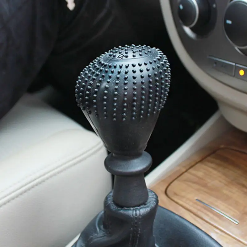 Прямая поставка Универсальная автомобильная рукоятки рычага КПП силиконовая плавающая точка противоскользящая округлость пылезащитный рычаг Крышка ручки