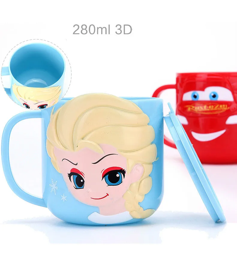 Disney детская посуда, учебные палочки для еды, ложка, чашка, набор, ледяная романтика, набор из четырех предметов, детские столовые приборы, детские столовые приборы