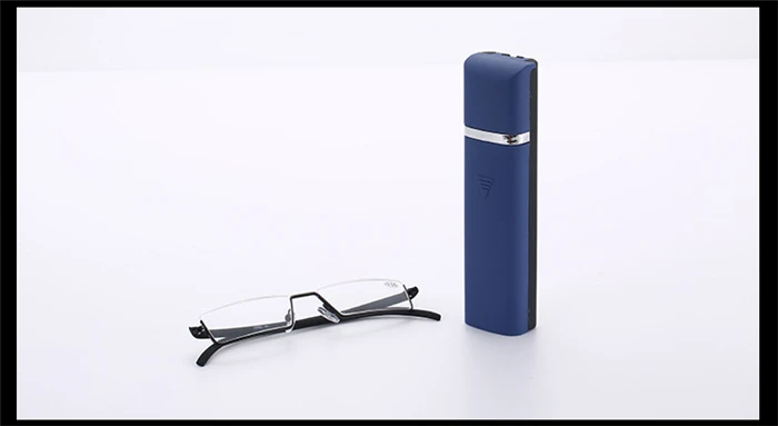 Half Frame Metal Pen Holder Reading Glasses Men Business Reader Eyeglasses Magnifier With Box Hyperopia Eyewear+1.0+1.5 To+3