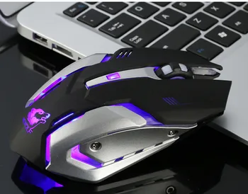 

Wireless Mouse Silent Computer Mouse 1600DPI Ergonomic mice LED Backlit Optical Mice Rechargeable Gaming Mice for Laptop