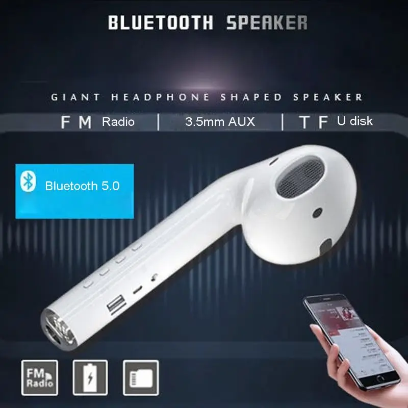 Гигантские наушники режим режима Bluetooth гарнитура беспроводная портативная 5 Вт