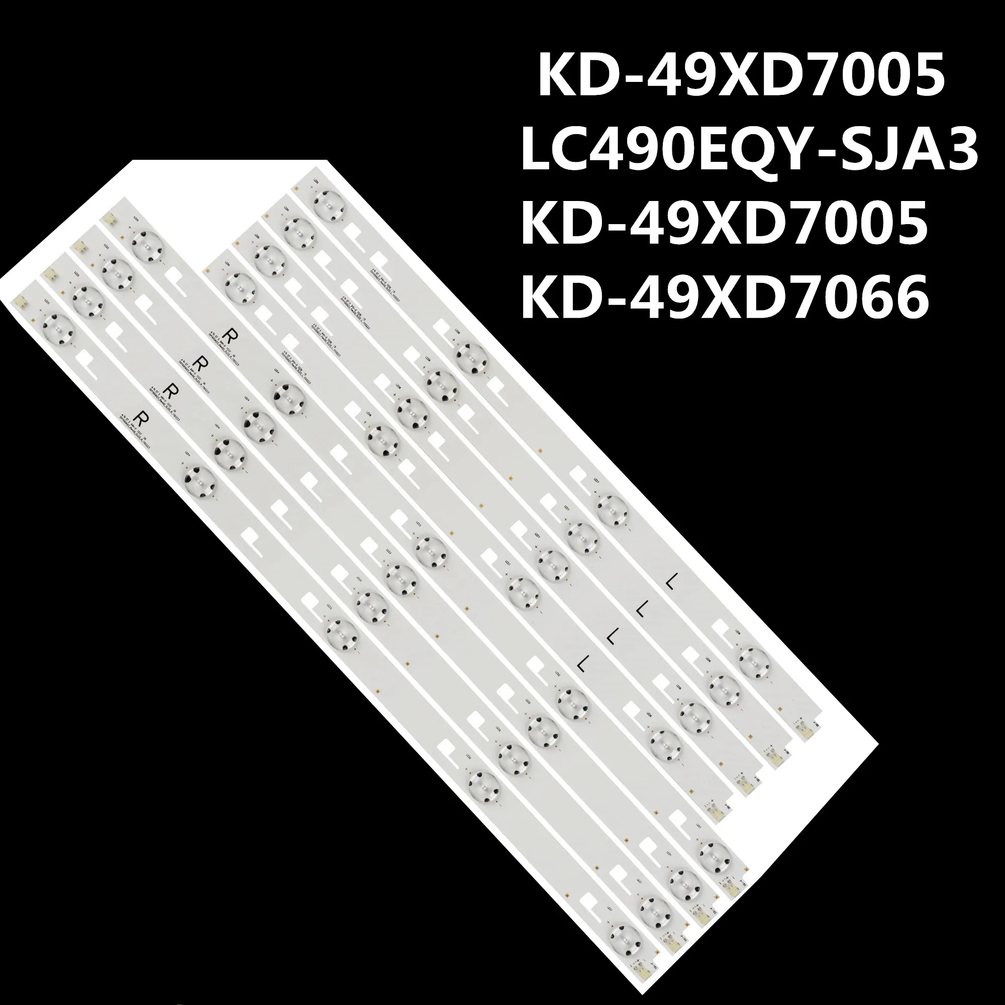 Kit 8 Barres LED Pour TV Sony 49 Pouces - Référence SVY490A23 / 49-CSP-DRT