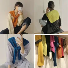 Шаль шали Хиджаб зимние теплые модные женские шарфы палантины шарф пашмины платок женский Шелковый квадратный 009