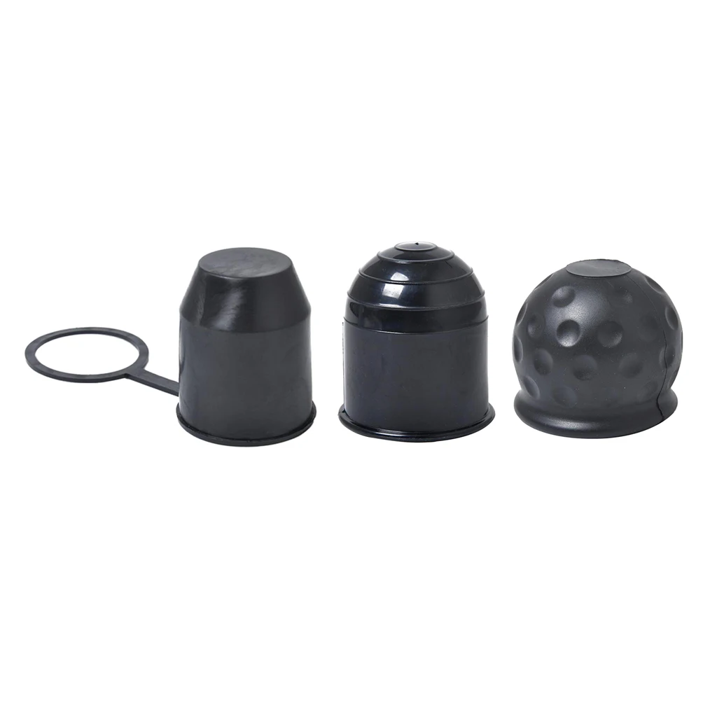 3 Pieces 50mm Towing Tow Ball Hitch Cap Protection Caravan Van Trailer
