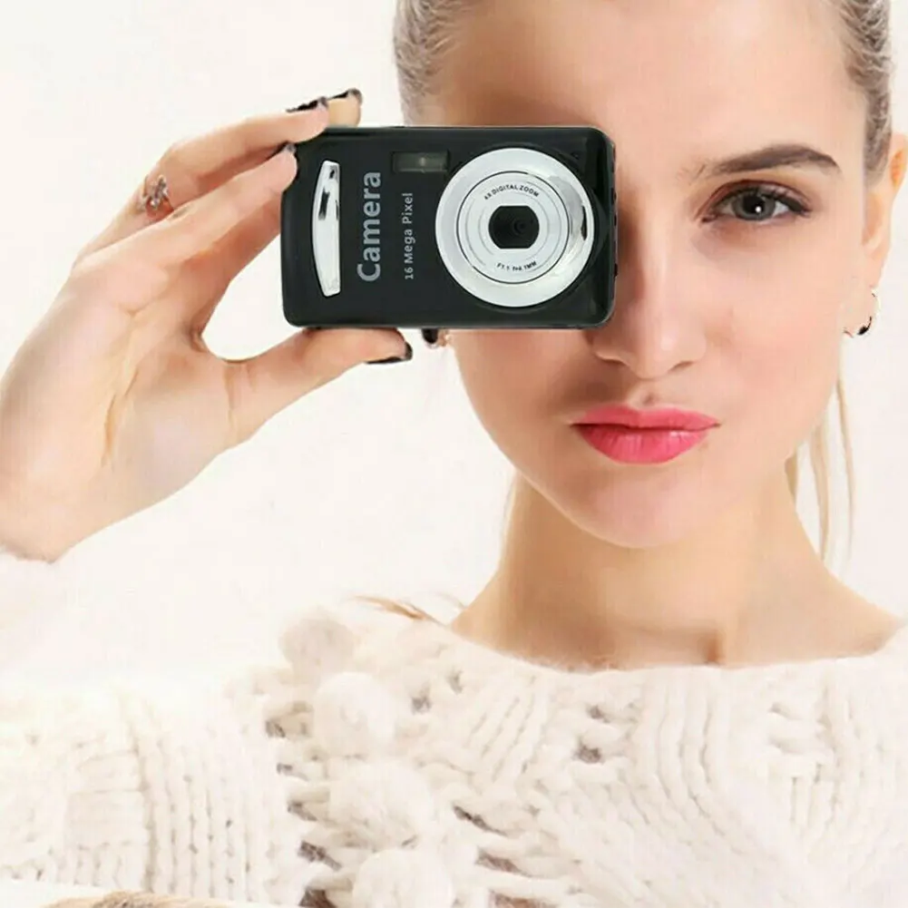 2.4 Inch 16 Megapixels Portable Practical Mini Durable Digital Camera Battery Powered TFT LCD Handheld High Definition Travel