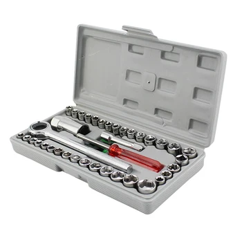 

Car Accessories 40pcs/set Carbon Steel Combination Set Wrench Socket Spanner Screwdriver Household Motorcycle Car Repair Tool