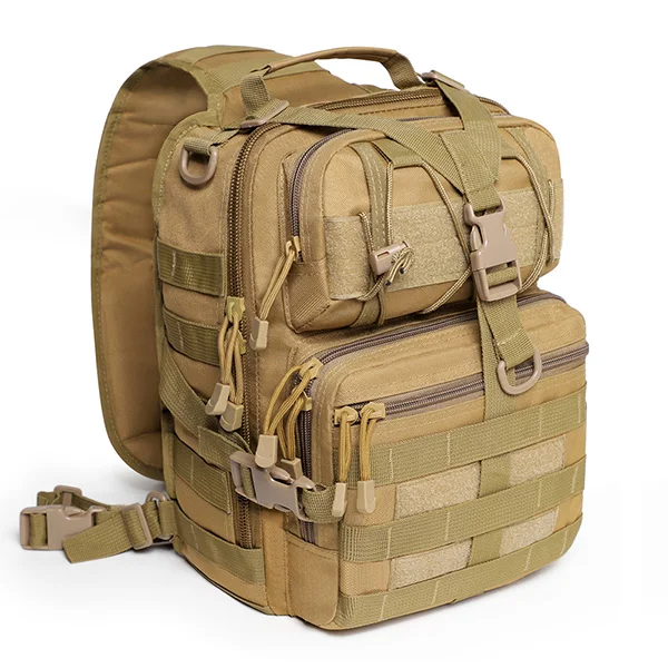 Khaki Refire gear 20L водонепроницаемый армейский тактический рюкзак для мужчин солдат Штурмовые рюкзаки на плечо сумка Военная Molle пакет слинг нагрудная сумка - Цвет: Khaki