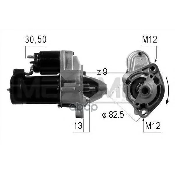 Стартер Vag 1.6-2.0-00 1.1квт Era 220004 Era арт. 220004