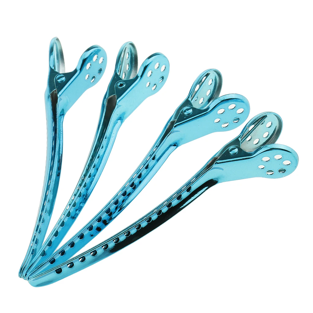 12 pcs Modish Alligator Hair Clips Salon Stylist Hairdressing Style Sectioning Grip Clamps Claw Beauty Tool