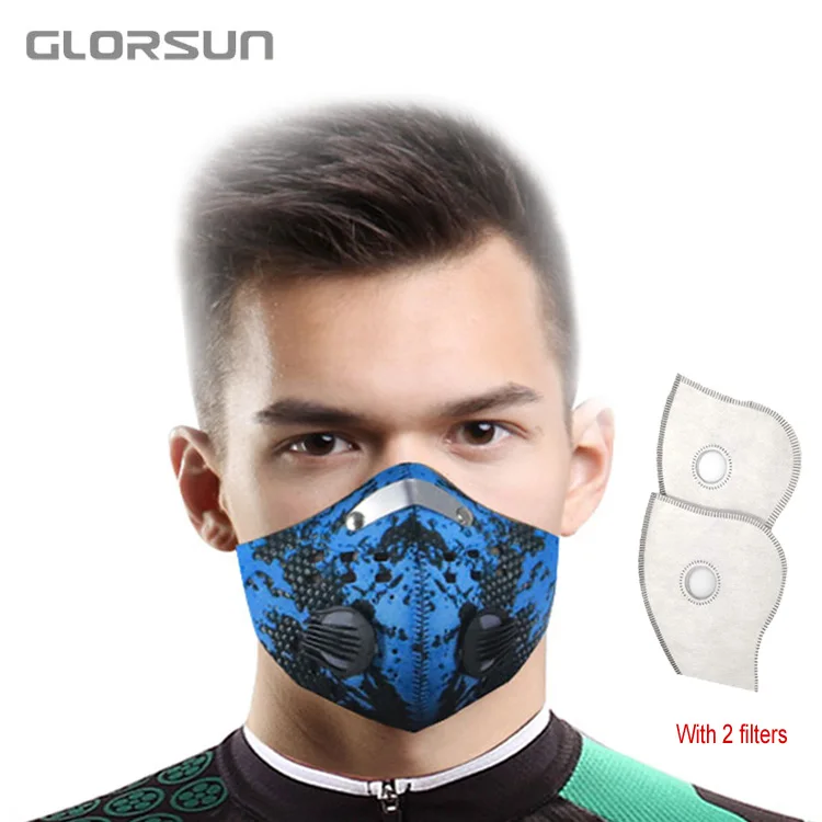 

Half face mouth mask respirator with 4 Carbon N99 filters for winter cycling running cold Dust-proof work mask for man and women