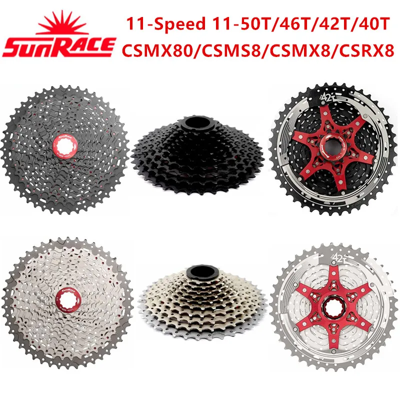 SunRace MTB/дорожный велосипед 11 скоростей CSMS8 CSMX8 MX80 RX8 11-50T/46T/42T/40T | Спорт и развлечения