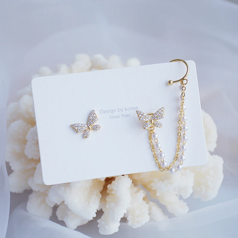

Romantic Cute Butterfly Earrings for Women Top Designer Creativity Luxury Jewelry Quality S925 Needle Micro Inlaid AAA Zircon