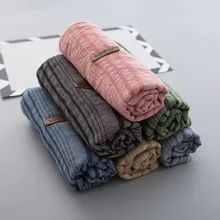 Детский нагрудник на квадратном каблуке, милые детские теплые Снуды в полоску для маленьких мальчиков и девочек, шейный платок, шляпы с окантовкой, подарок B040