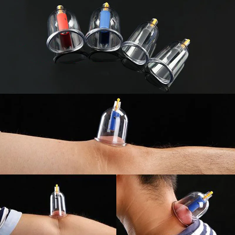 32 шт. Cupping чашки Медицинский Вакуумный банок всасывающее терапевтическое устройство назад медицинские банки для терапии тела Массажная Терапия банки Вакуумный Куб для похудения