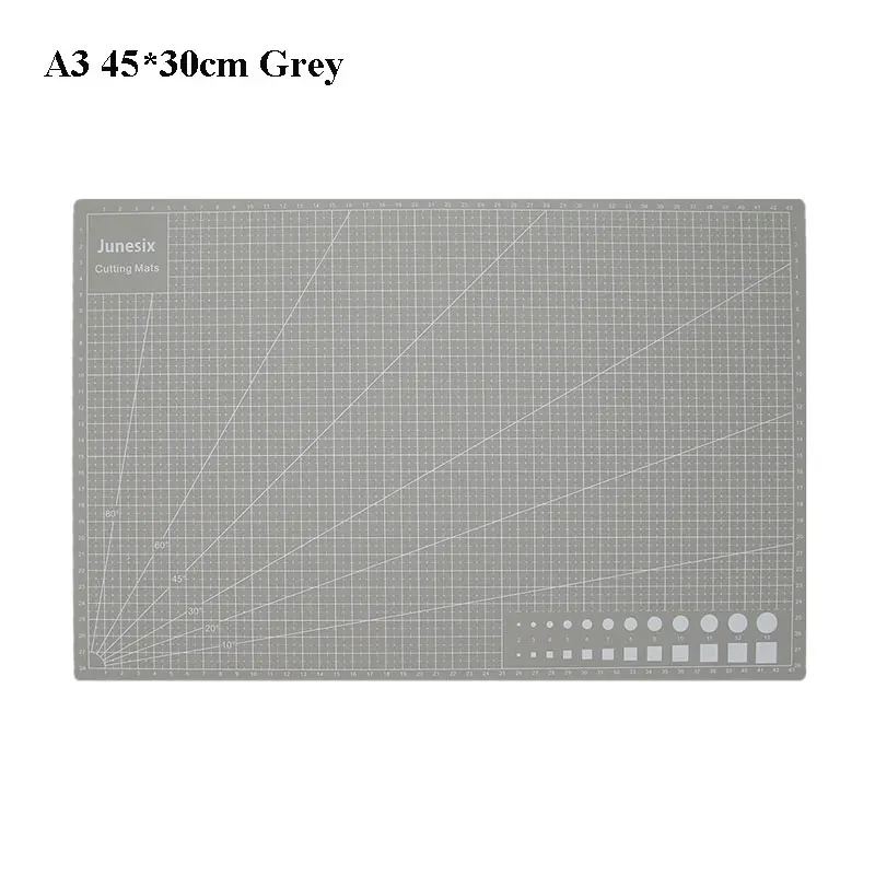 A3 Grey A3 коврик для резки ПВХ двусторонний нескользящий коврик для резки DIY самовосhealing вающаяся Лоскутная разделочная доска тканевые бумажные инструменты 450*300 м - Цвет: A3 Grey