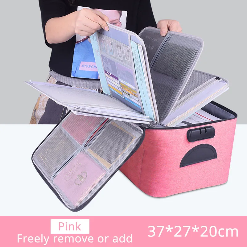 De alta calidad de gran capacidad documento bolsa de almacenamiento bolsa impermeable para documentos organizador documentos bolsa de almacenamiento de bolsa de archivo