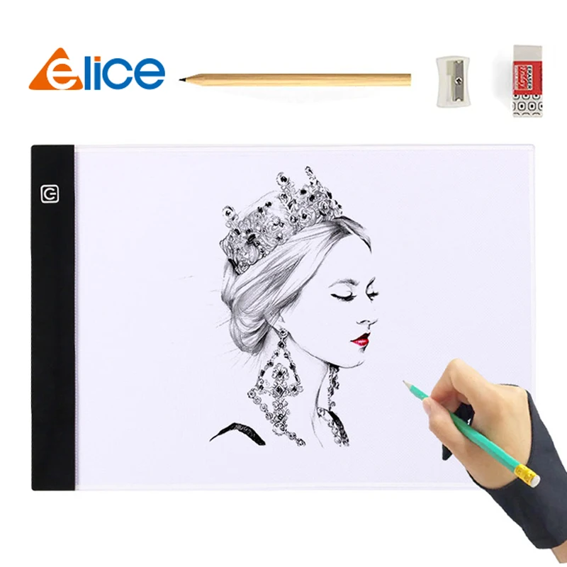 

A4 LED Light Pad & pencil, USB Powered Light Board Kit, Digital Graphics Tablet for Drawing tablet Art Painting board