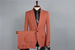 Suit suit men's three-piece suit Korean version of the slim small suit professional formal dress groomsmen costume groom wedding