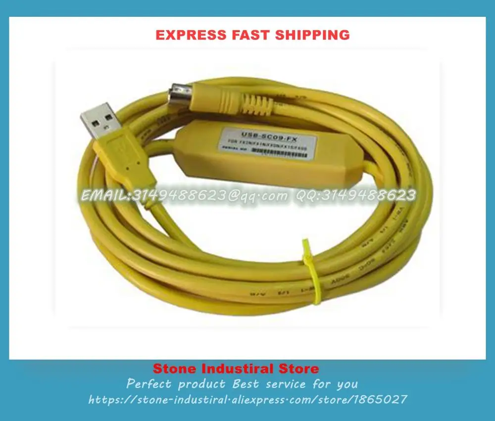 Флуоресцентный кабель для ЧПУ FX0N FX1N FX2N FX0S FX1S FX3U PLC 2018 новый передачи