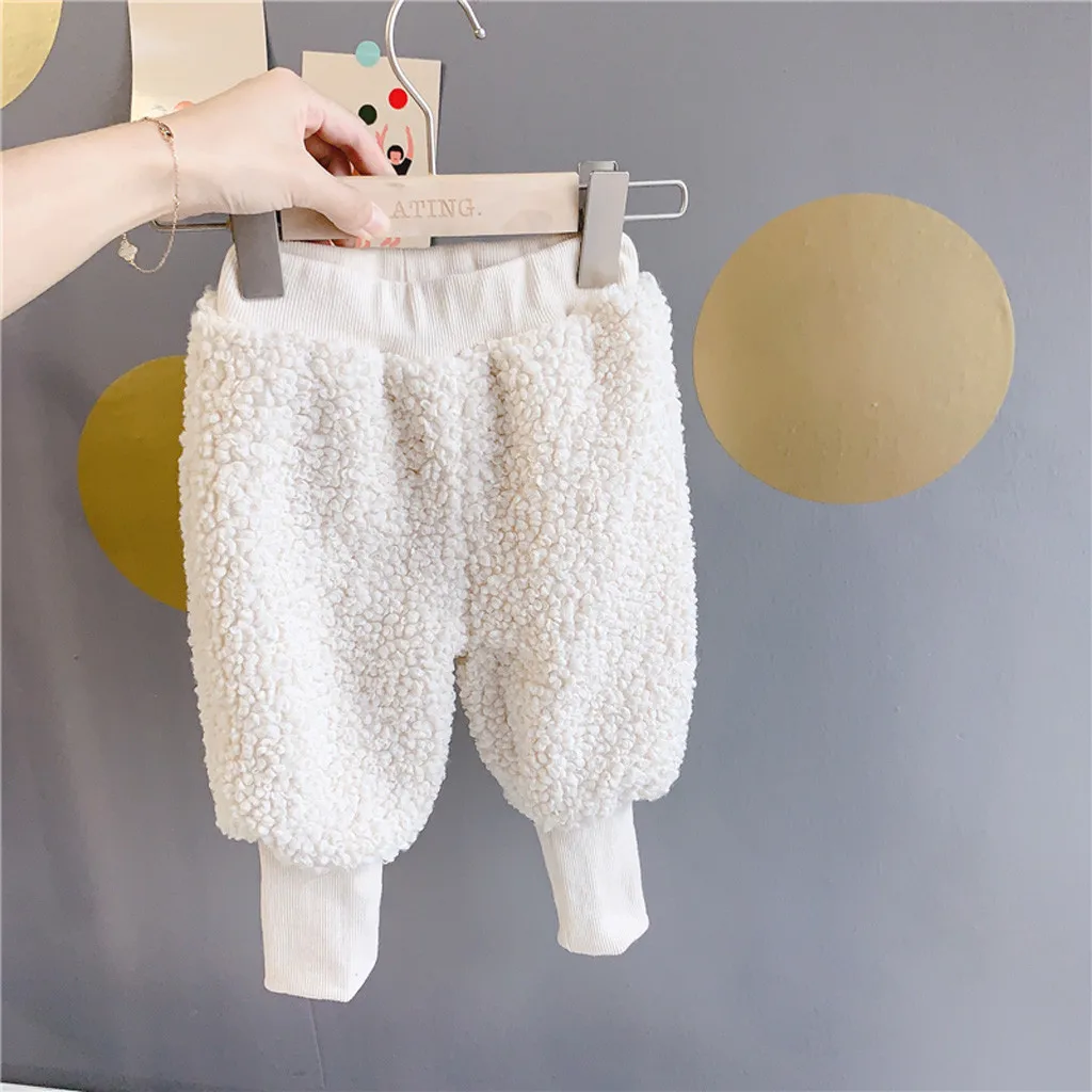 Штаны для детей ясельного возраста; Повседневная зимняя одежда; брюки для детей; Зимняя Теплая Флисовая Фланелевая Пижама для девочек; брюки; штаны; одежда
